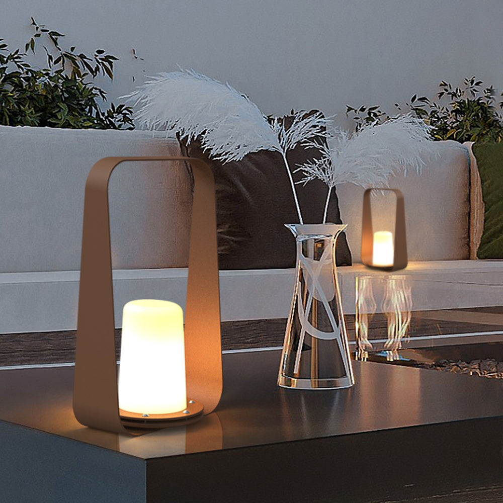 Ray Minimalist Portable Rechargeable Lamp de Table Coffee/Gray