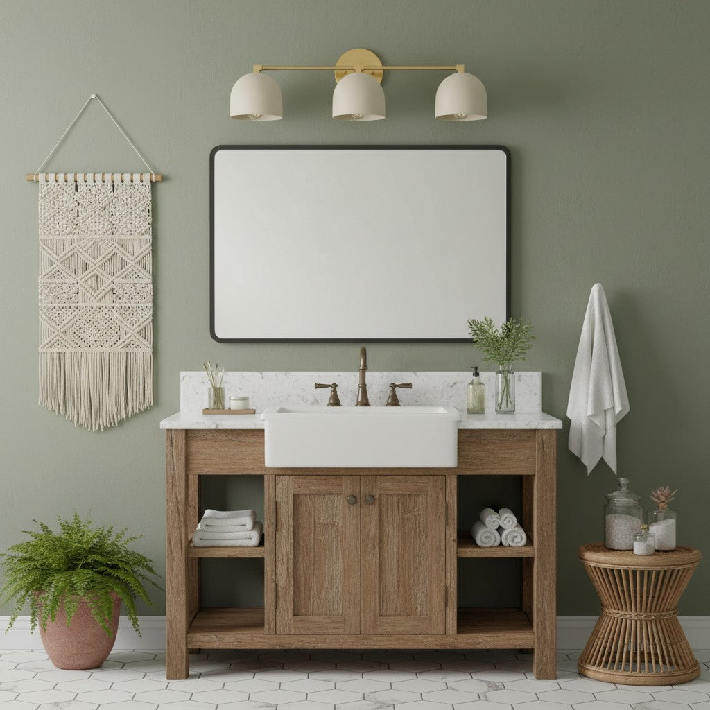 Chroma Dome Brass Wall Sconce Modern Bathroom