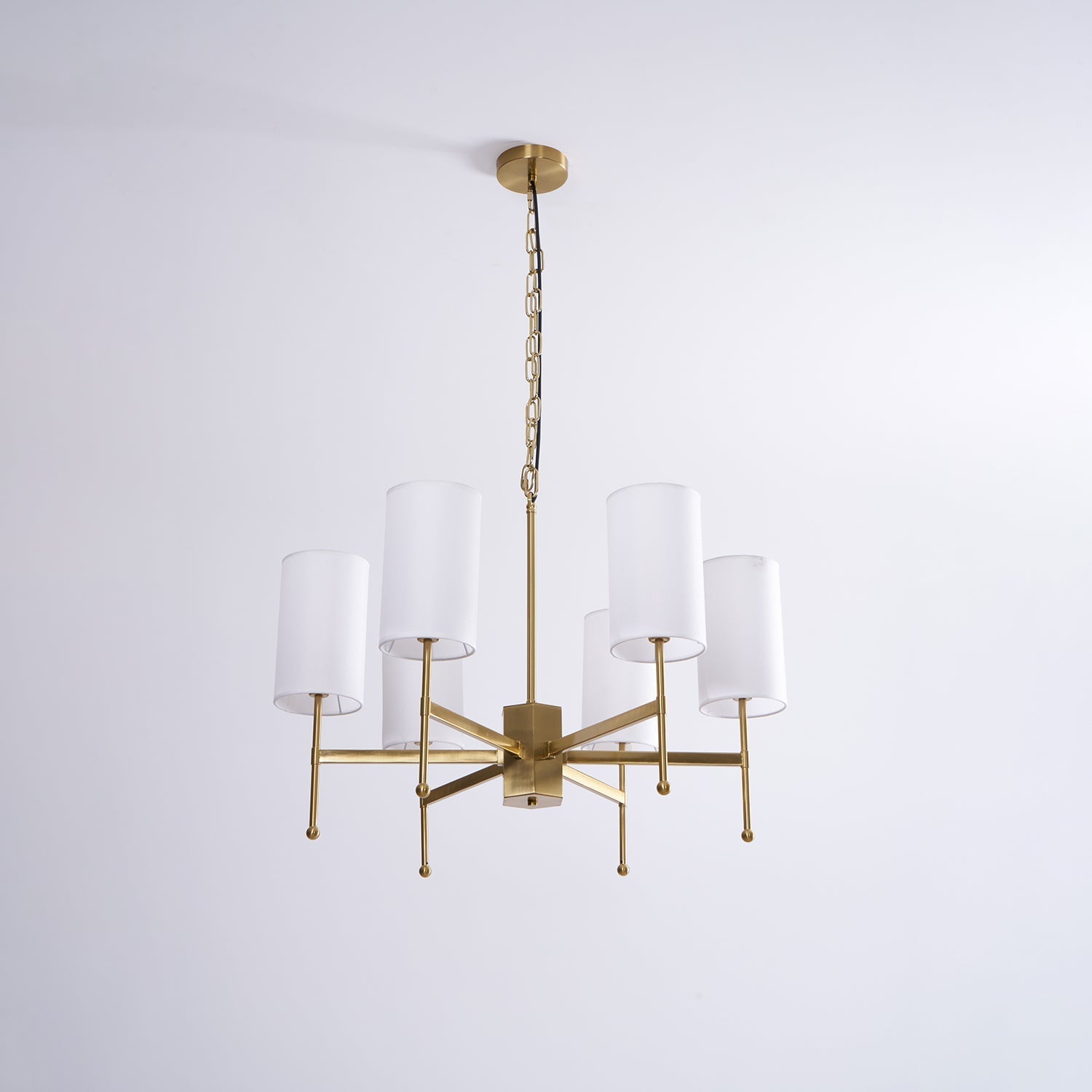 Ulcarisra Traditional Vintage Brass Fabric Chandelier - Letslighting
