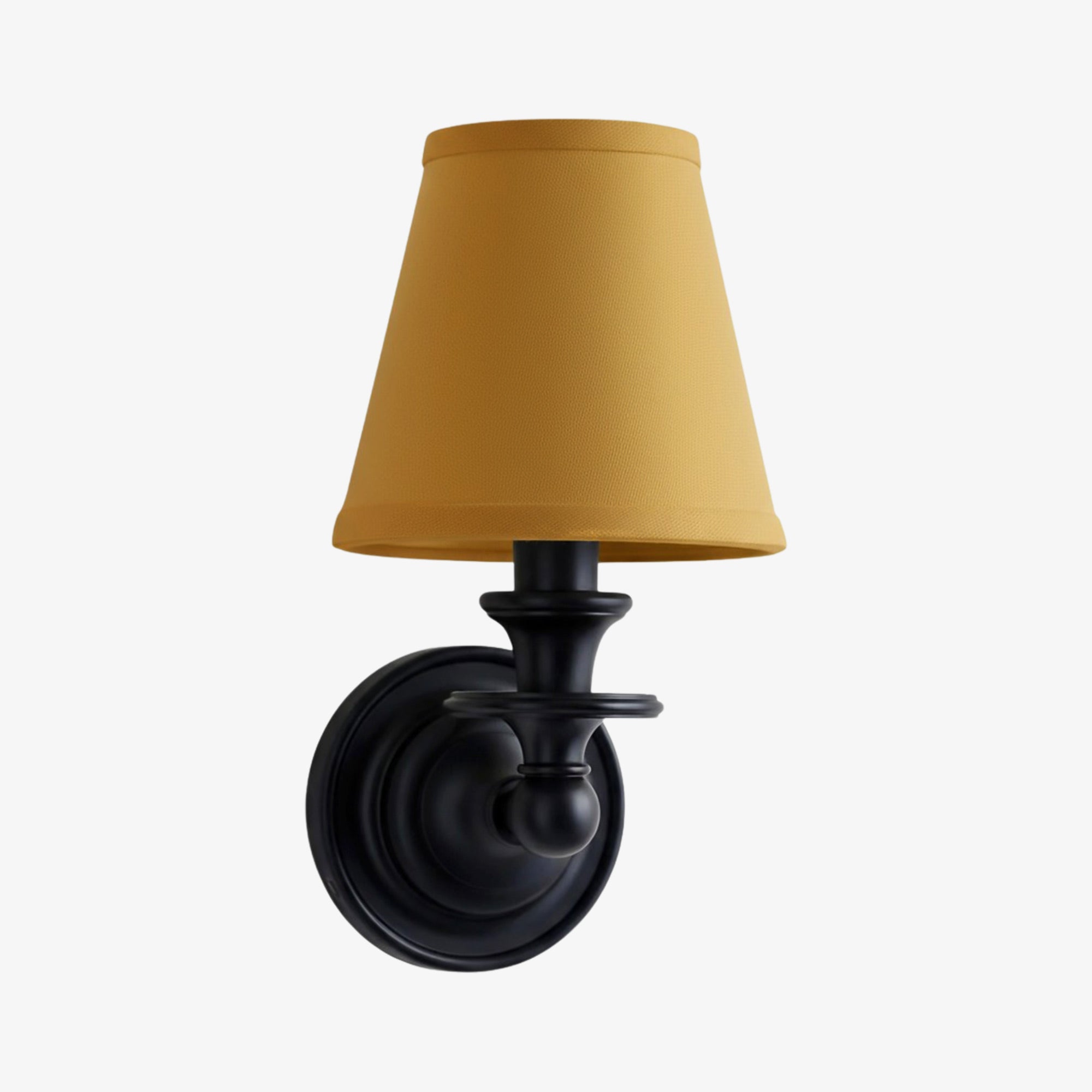 Elite White Fabric Wall Sconce Contemporary Bathrooms