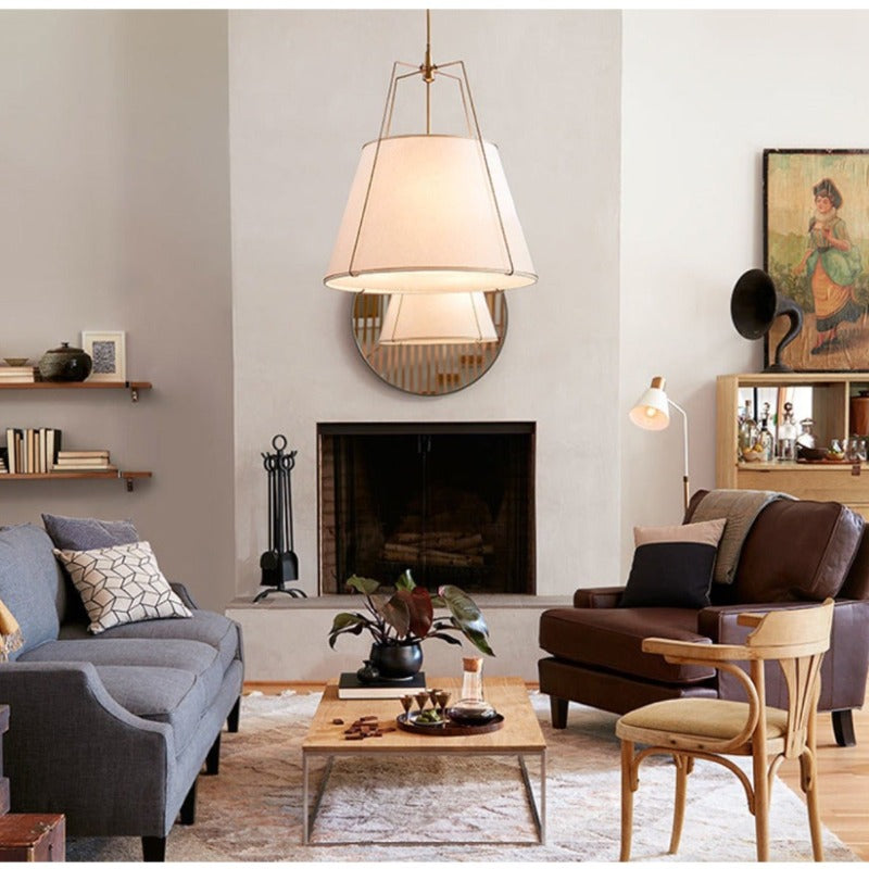 Ritta Modern Fabric Pendant Light Dinging Room - Letslighting