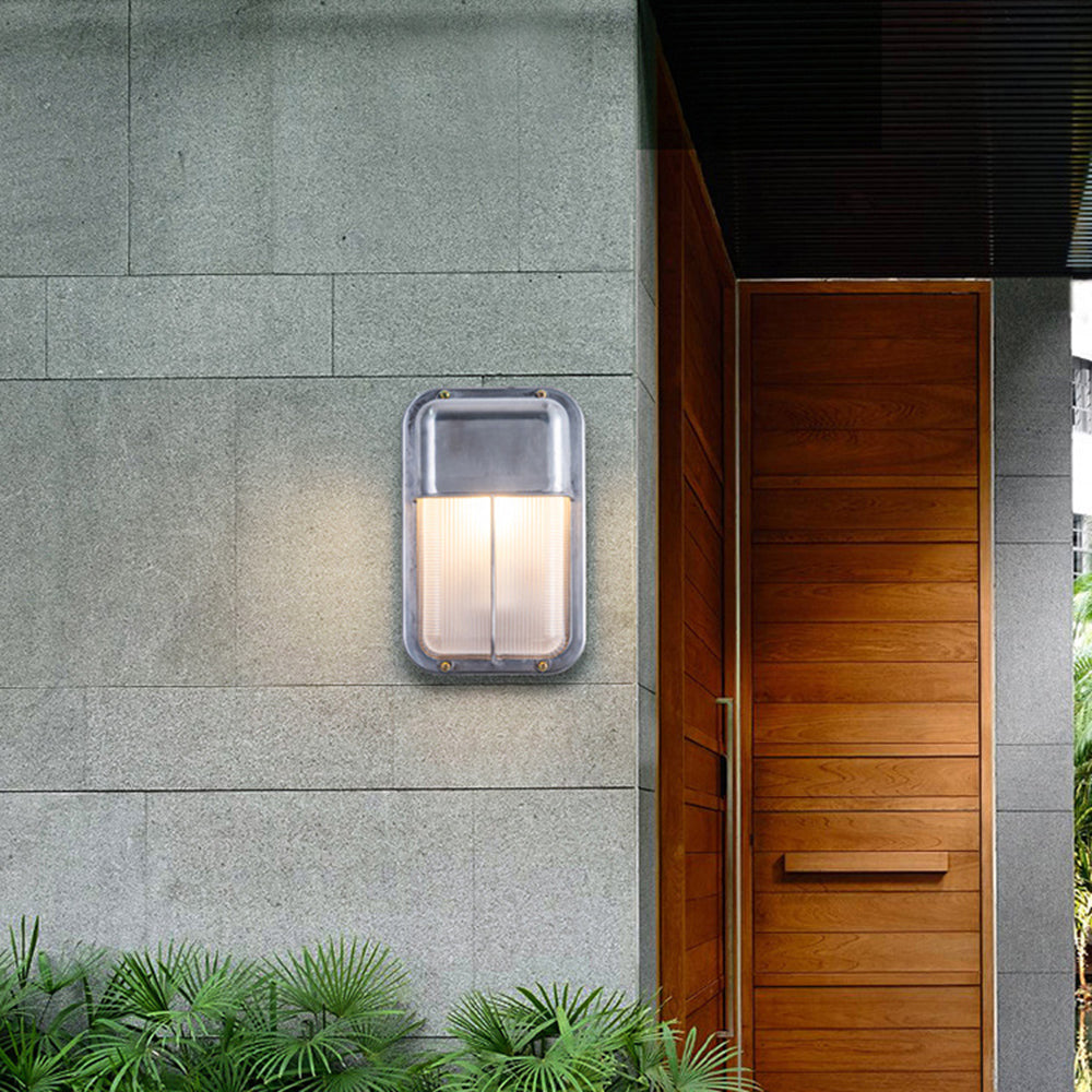 Ray Wall Lamp Geometric Modern Metal Glass Outdoor