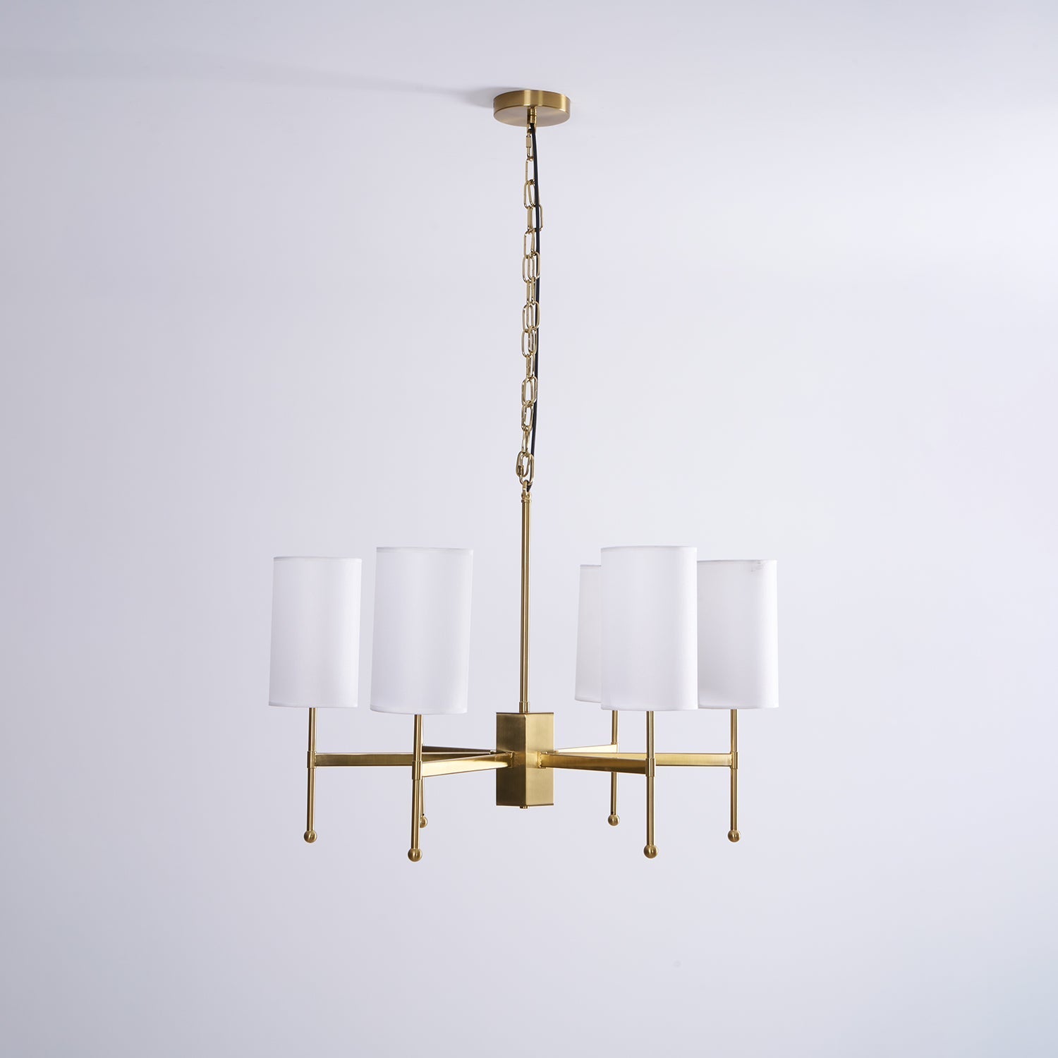 Ulcarisra Traditional Vintage Brass Fabric Chandelier - Letslighting