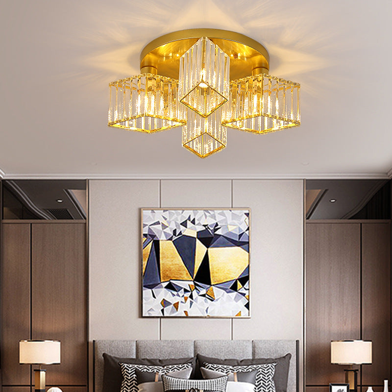 Kristy Modern Ceiling Light Crystal Living Room - Letslighting