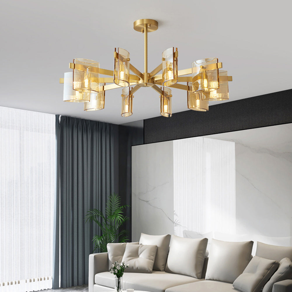 Arisha Minimalist Multi Head Metal Pendant Light