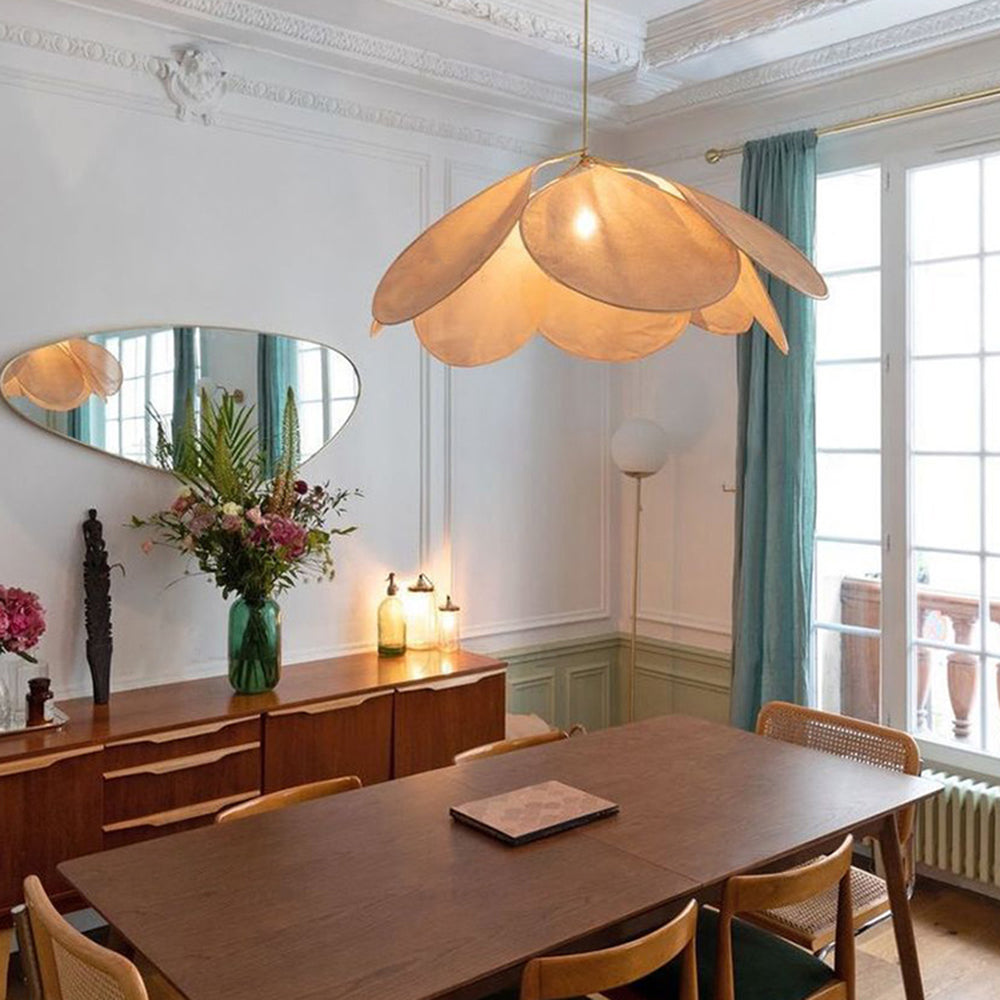 Ritta Pendant Light Vintage Rustic Wabi Sabi Fabric - Letslighting