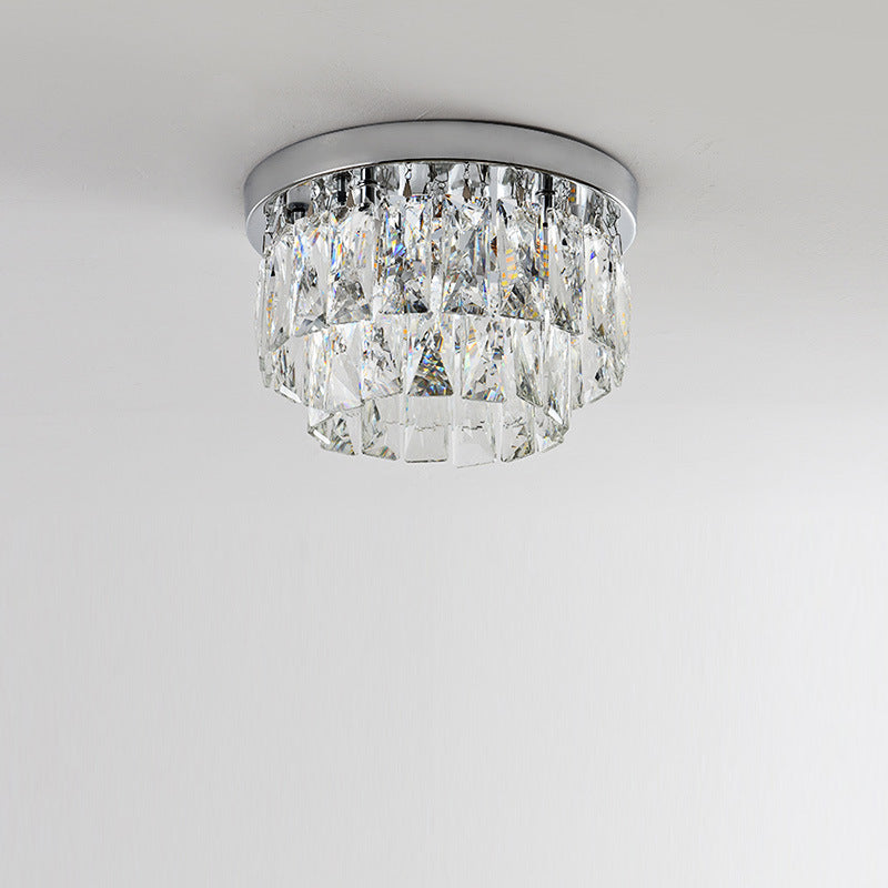 Kristy Luxury Round LED Flush Mount Ceiling Light Living Room Bedroom Studyroom - Letslighting