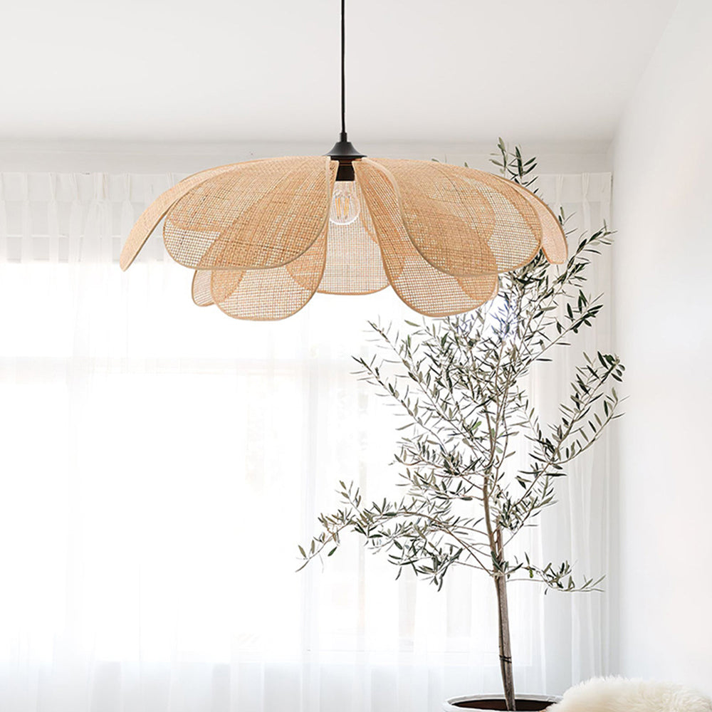 Ritta Handmade Pendant Light, Rattan/Willow Weave - Letslighting