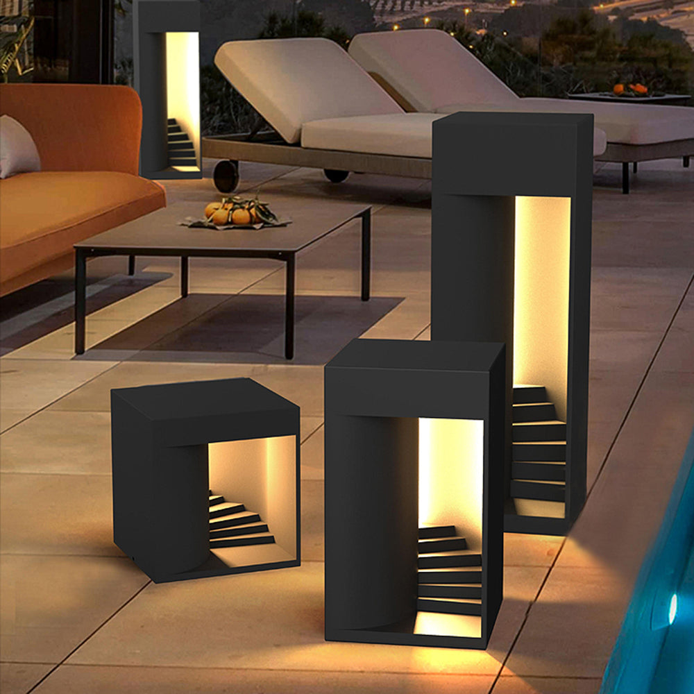 Ray Minimalist Waterproof Cuboid Rechargeable Solar Lamp de Table