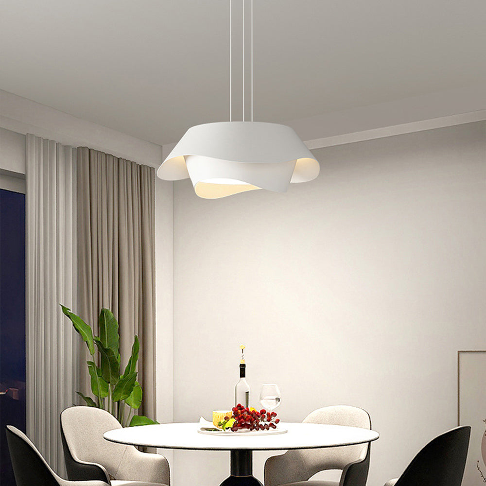 Arisha Art Deco Flower Shape Metal Pendant Light