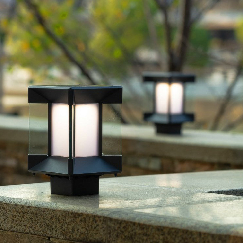 Ray Modern Rectangular Glass Outdoor Lamp - - Letslighting