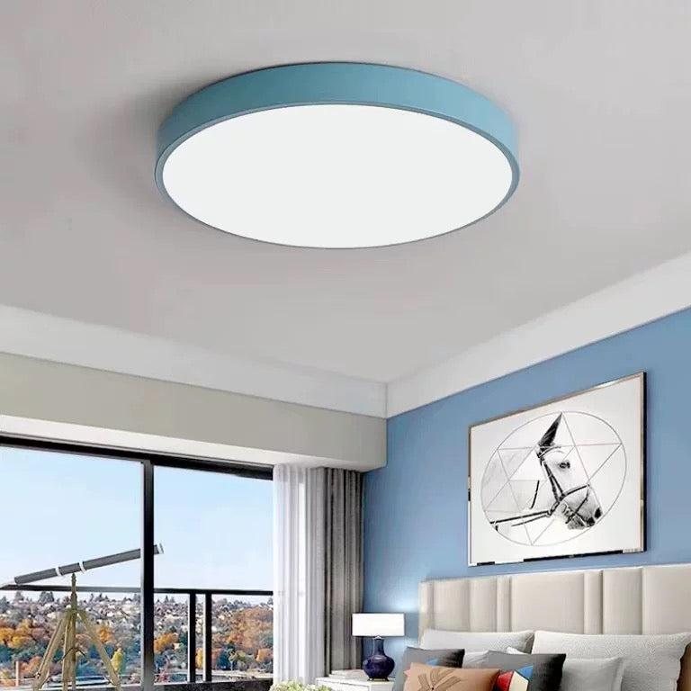 Valentina Ceiling Light Round Flush Mount Bedroom - Letslighting