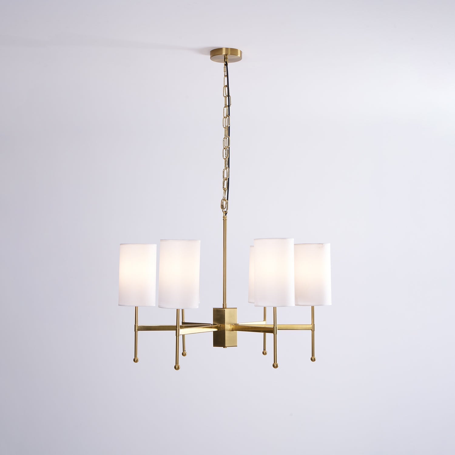 Ulcarisra Traditional Vintage Brass Fabric Chandelier - Letslighting
