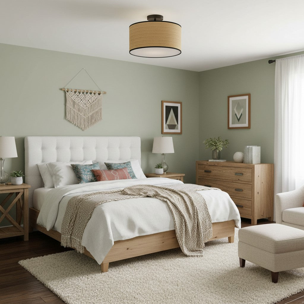 Rowan Ceiling Light Paper Brass