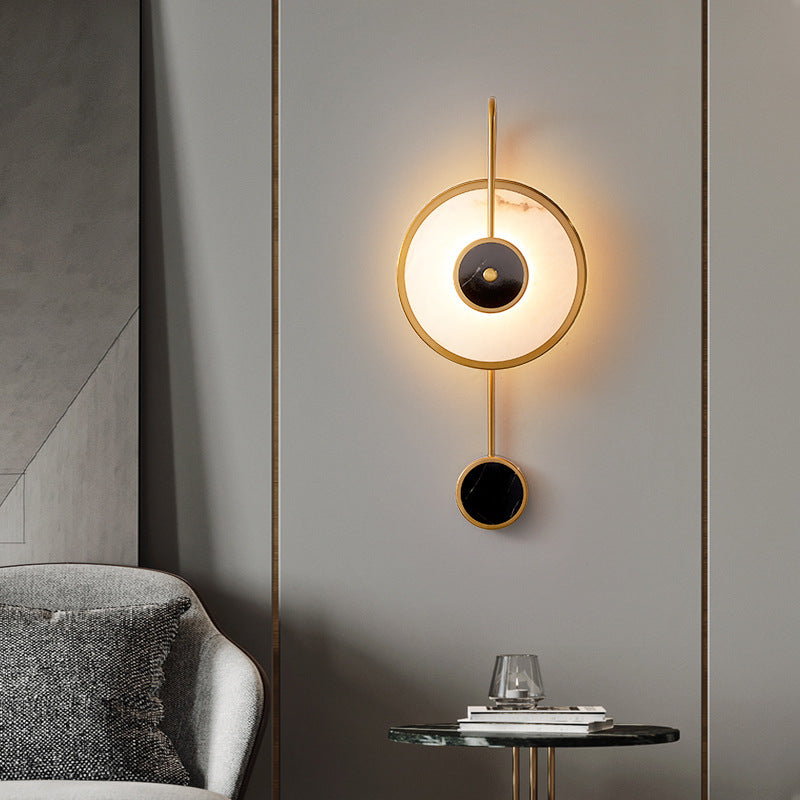 Kristy Modern Metal/Marble Indoor Wall Lamp Bedroom