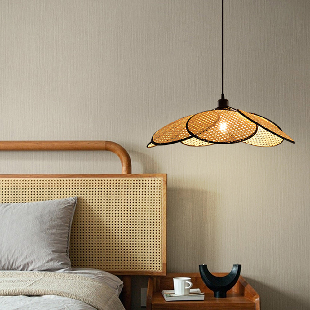 Ritta Willow Weave Rattan Pendant Light - Letslighting
