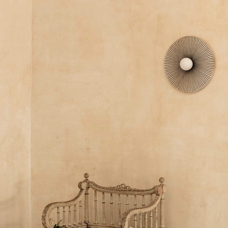 Valentina Vintage Indoor Wall Lamp Circle Resin Living Room Bedroom - Letslighting