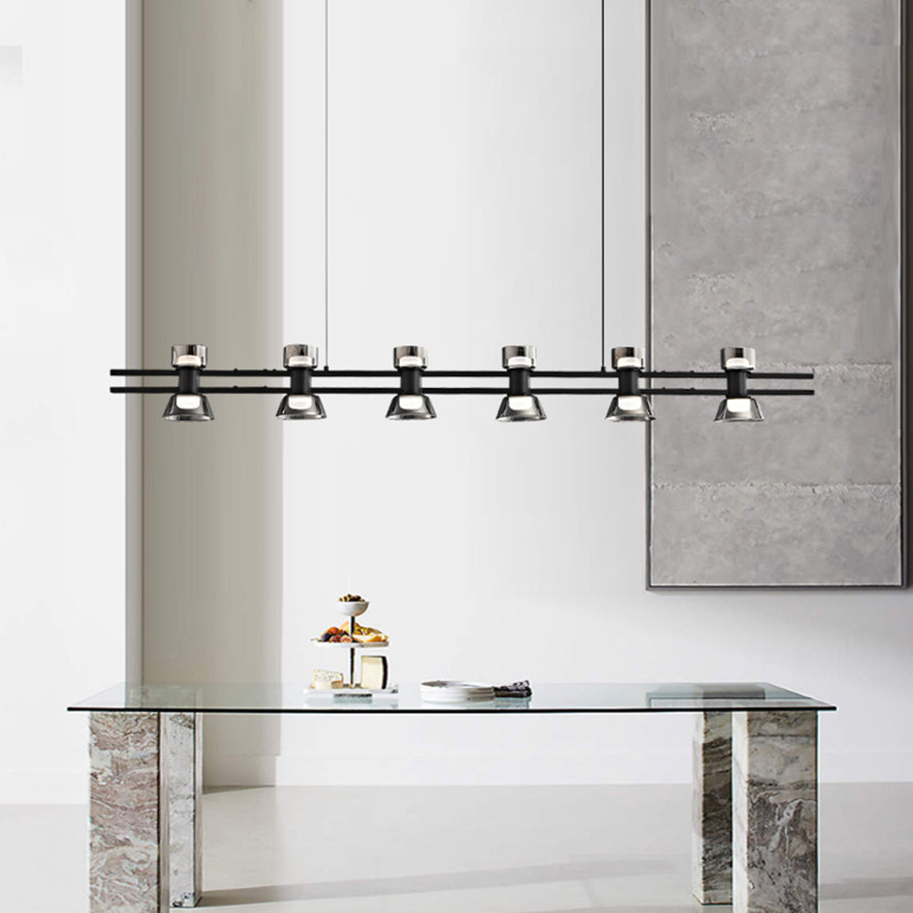 Arisha Modern Linear Linear Metal Pendant Lamp Golden