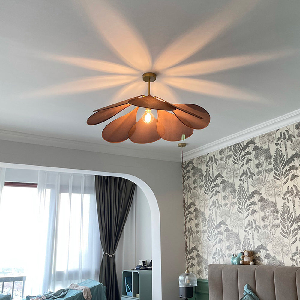 Ritta Pendant Light Vintage Rustic Wabi Sabi Fabric - Letslighting