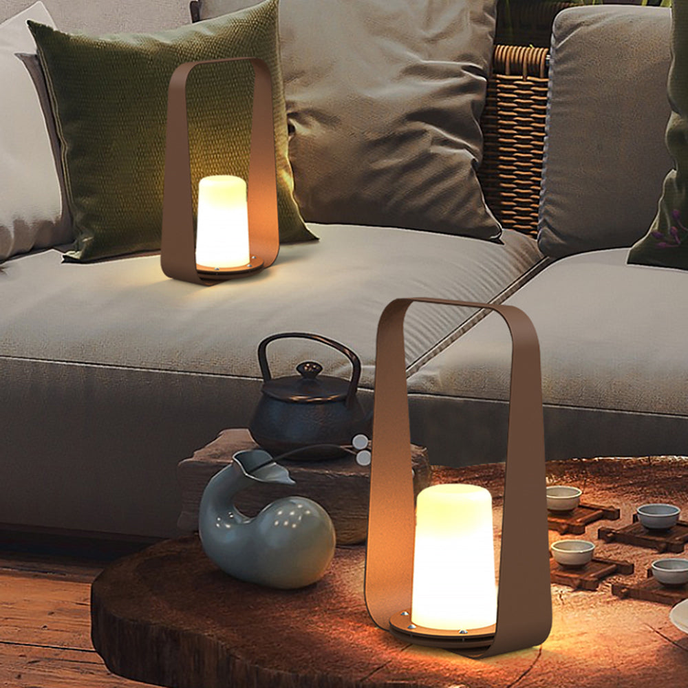 Ray Minimalist Portable Rechargeable Lamp de Table Coffee/Gray