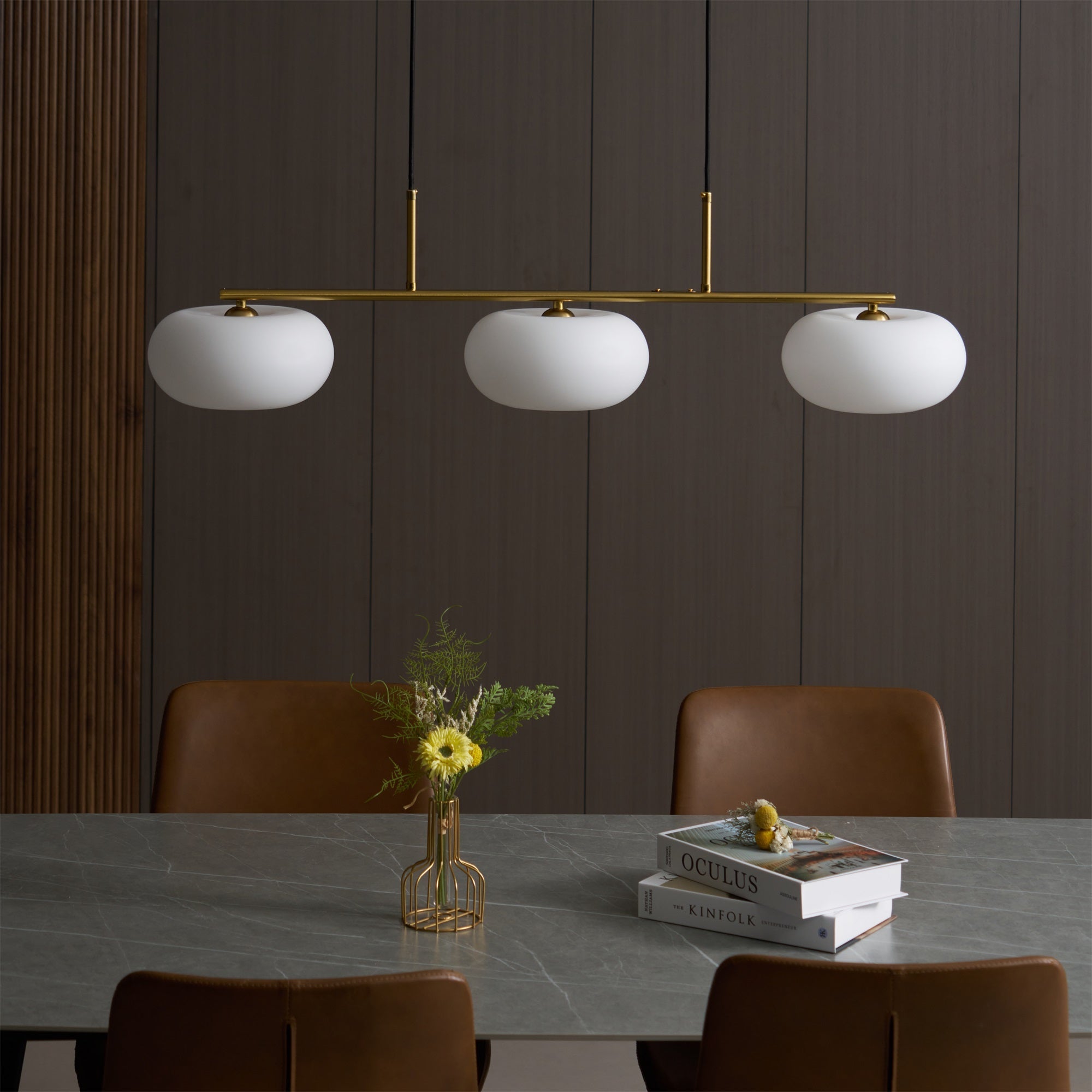 Valentina Cream Cluster Pendant Light, 3 Heads - Letslighting