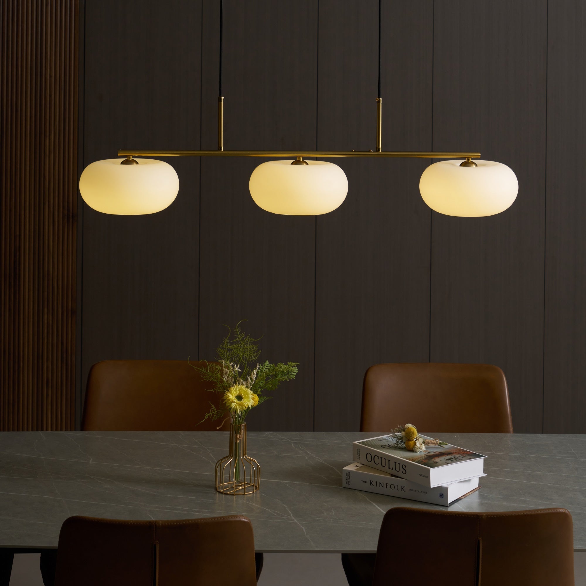 Valentina Cream Cluster Pendant Light, 3 Heads - Letslighting