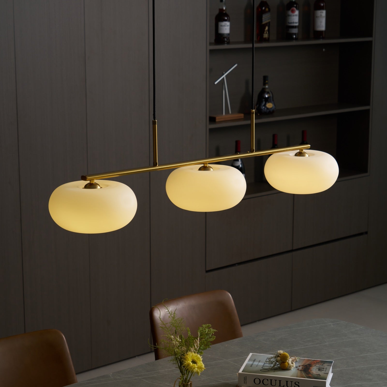 Valentina Cream Cluster Pendant Light, 3 Heads - Letslighting