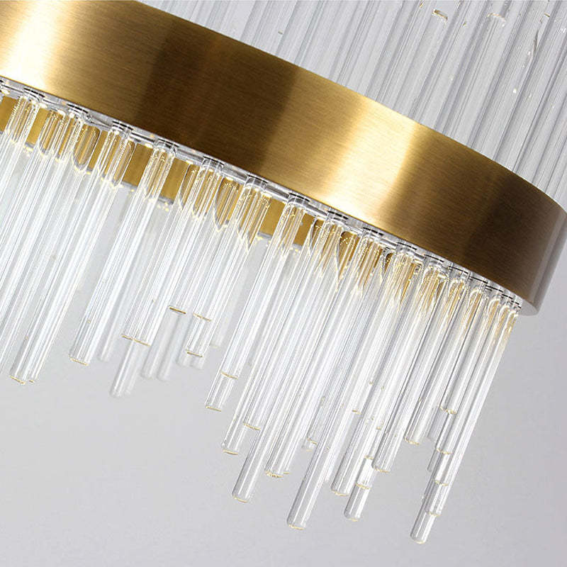 Kristy Modern Round Rectangular Chain Chandelier - Letslighting