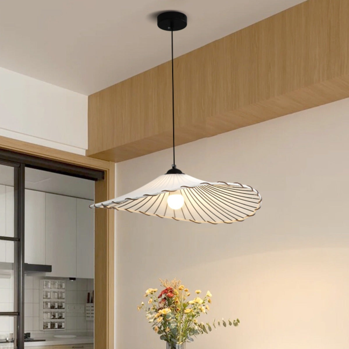 Ritta Decorative LED Pendant Light Fabric Bedroom Restaurant - Letslighting