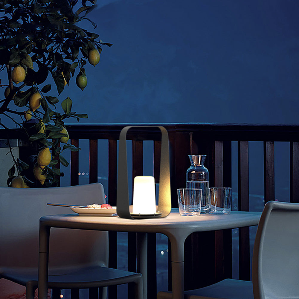 Ray Minimalist Portable Rechargeable Lamp de Table Coffee/Gray