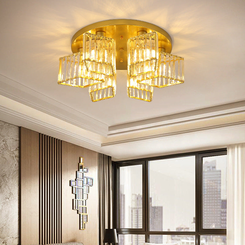 Kristy Modern Ceiling Light Crystal Living Room - Letslighting