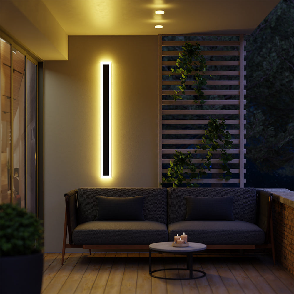 Arisha Radiation Linear Acrylic Outdoor Wall Lamp Garden Corridor - Letslighting