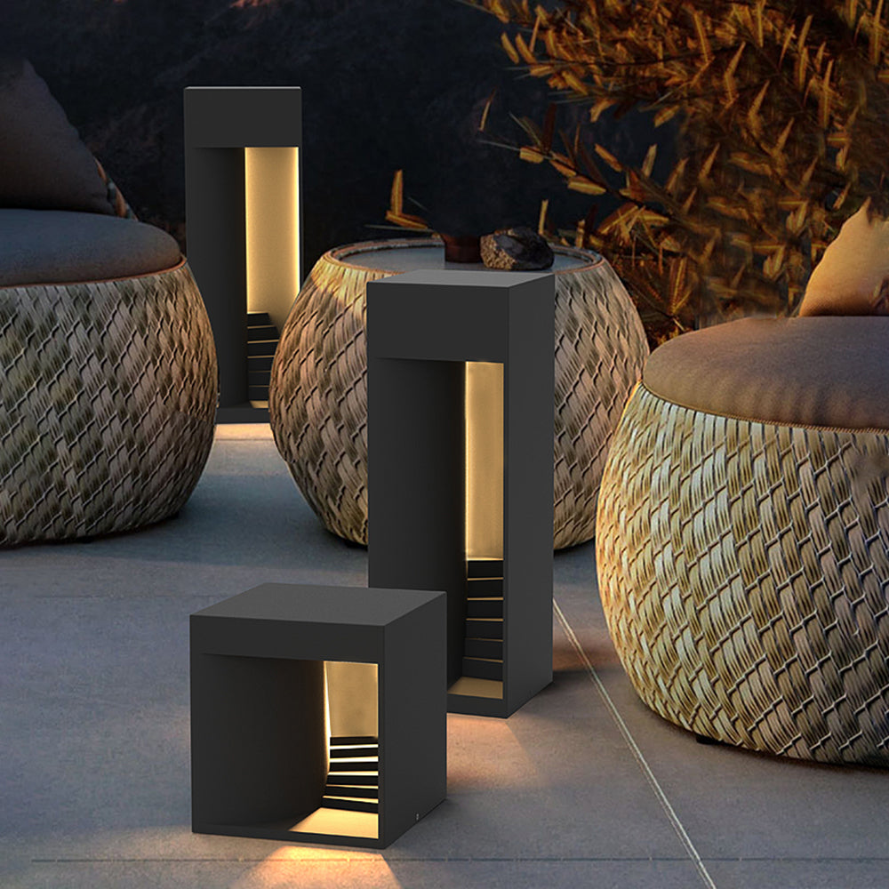 Ray Minimalist Waterproof Cuboid Rechargeable Solar Lamp de Table