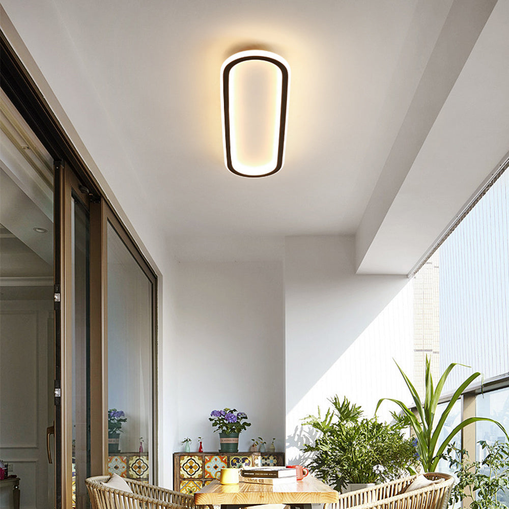 Arisha Minimalist Rectangular Flush Mount Ceiling Light - Letslighting
