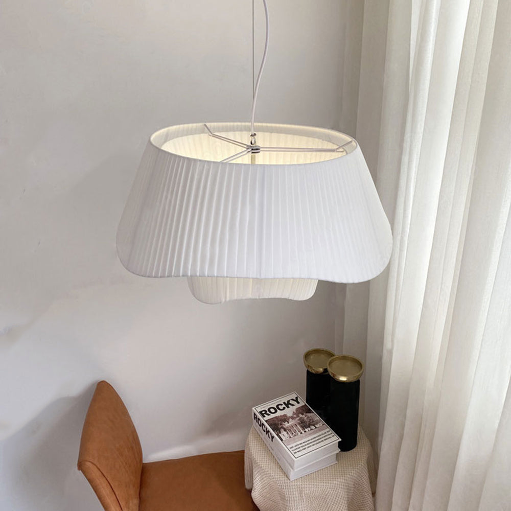Ritta French Country Fabric Pendant Light - Letslighting