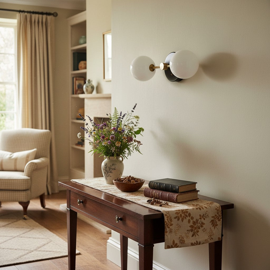 Pearl  Modern Brass Wall Sconce for Bathroom