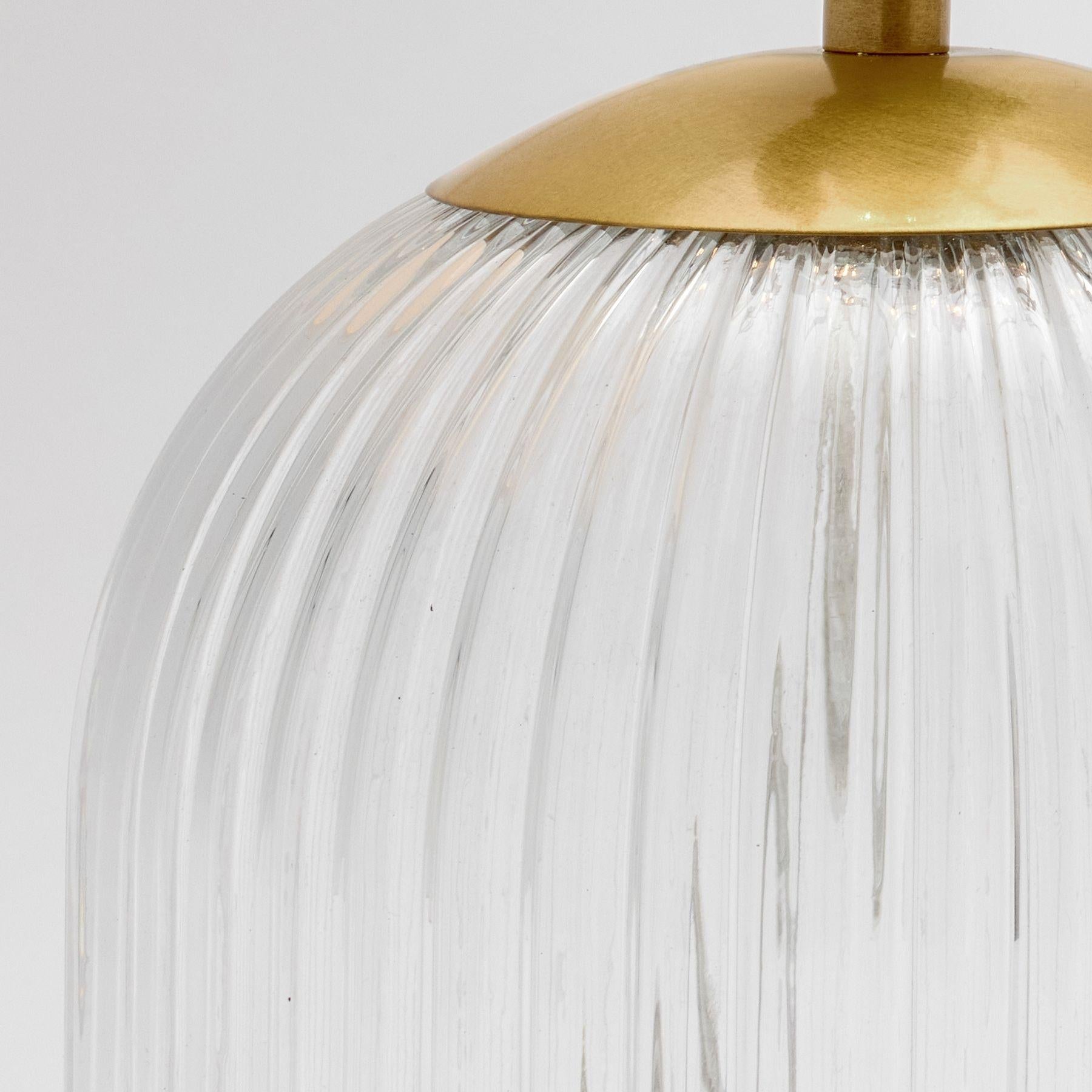 Haze  Glass Table Lamp with Linen   for  Living Rooms