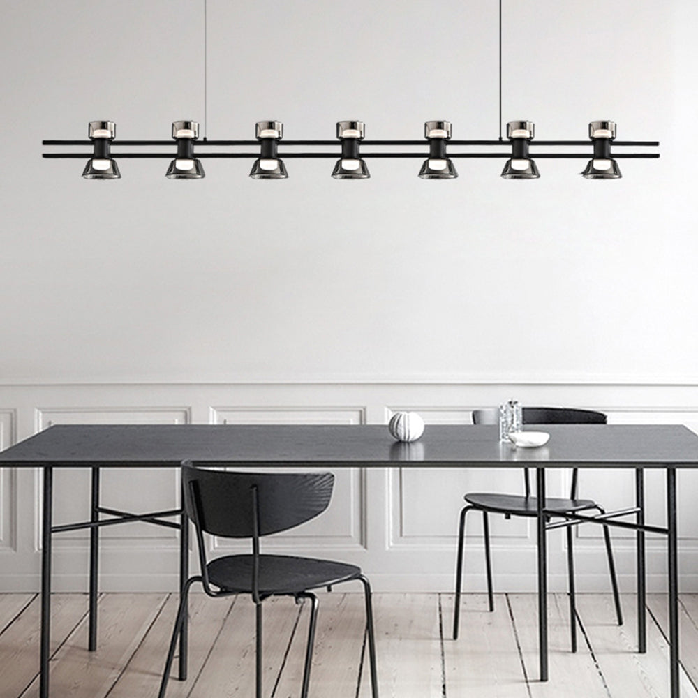Arisha Modern Linear Linear Metal Pendant Lamp Golden