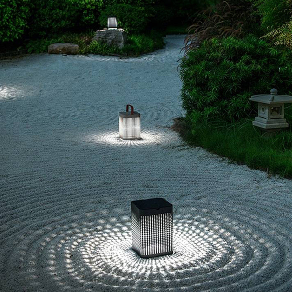 Ray Cuboid Solar/Rechargeable Outdoor Floor Lamp,