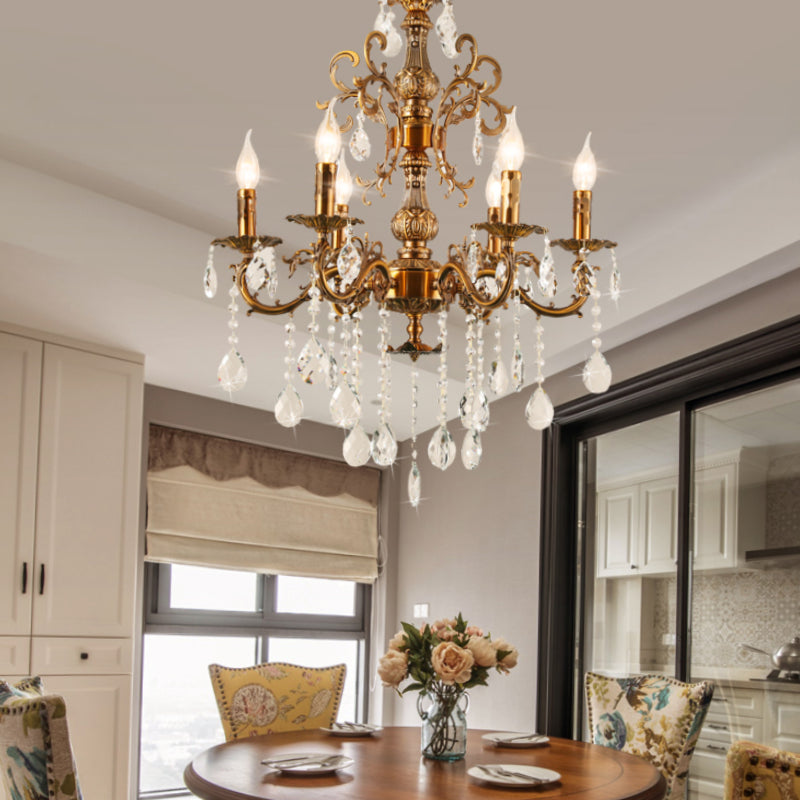 Silva Modern Design European LED Chandelier Crystal Luxury Golden Bronze Living/Dining/Bedroom