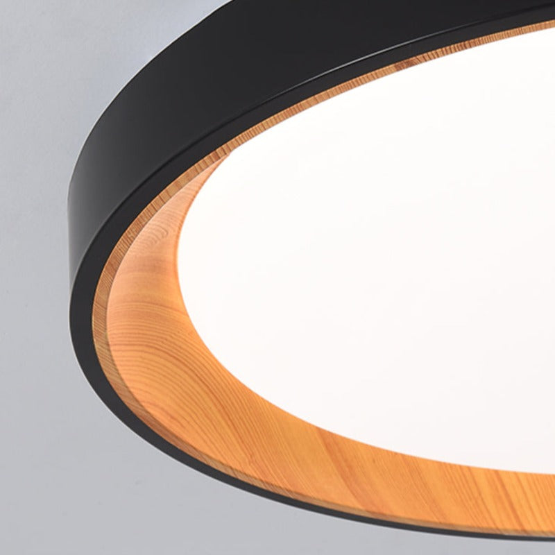 Arisha Modern LED Flush Mount Lighting Wood Acrylic Kitchen - Letslighting