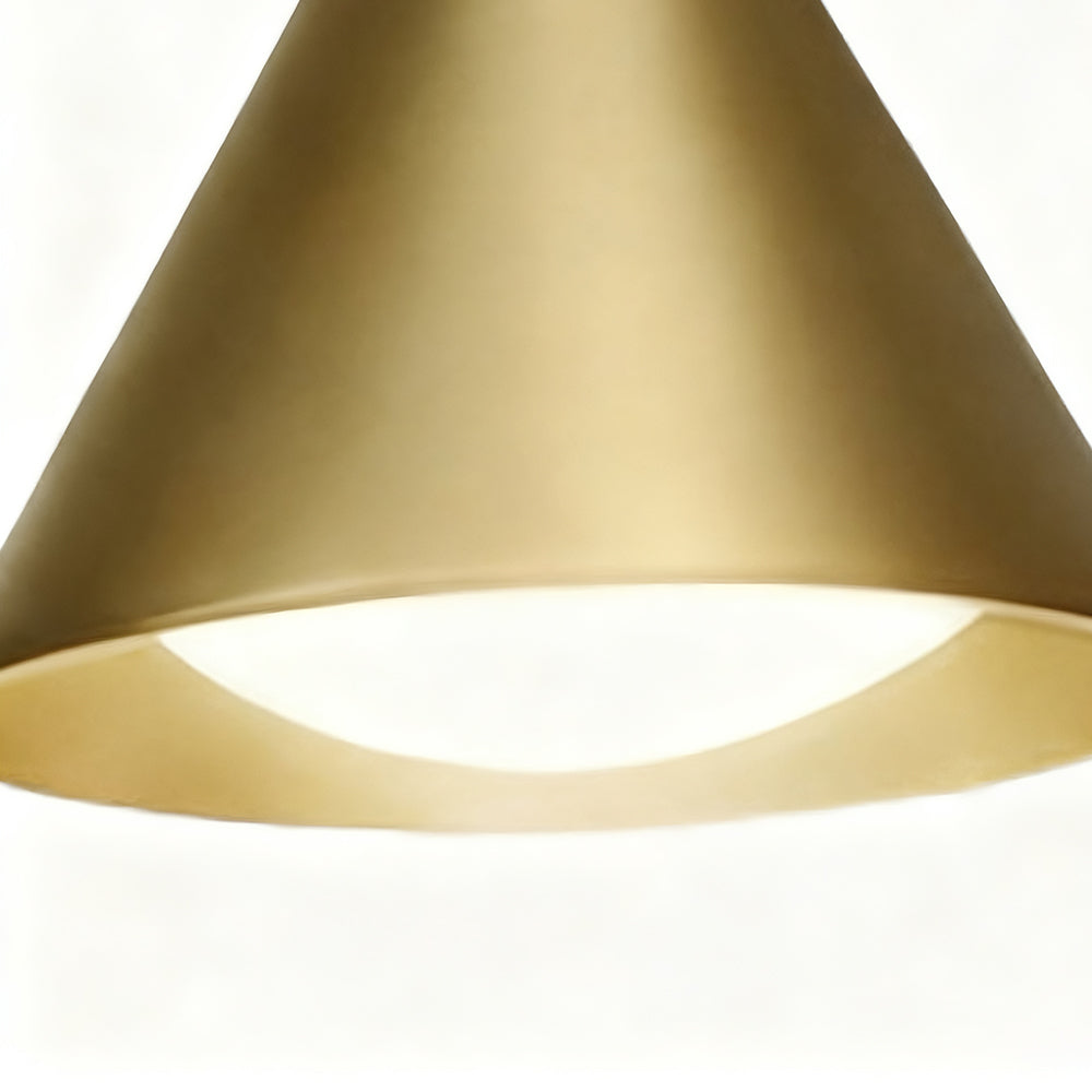 Arisha Modern Minimalist Cone Outdoor Waterproof Wall Lamp，Black/Gold