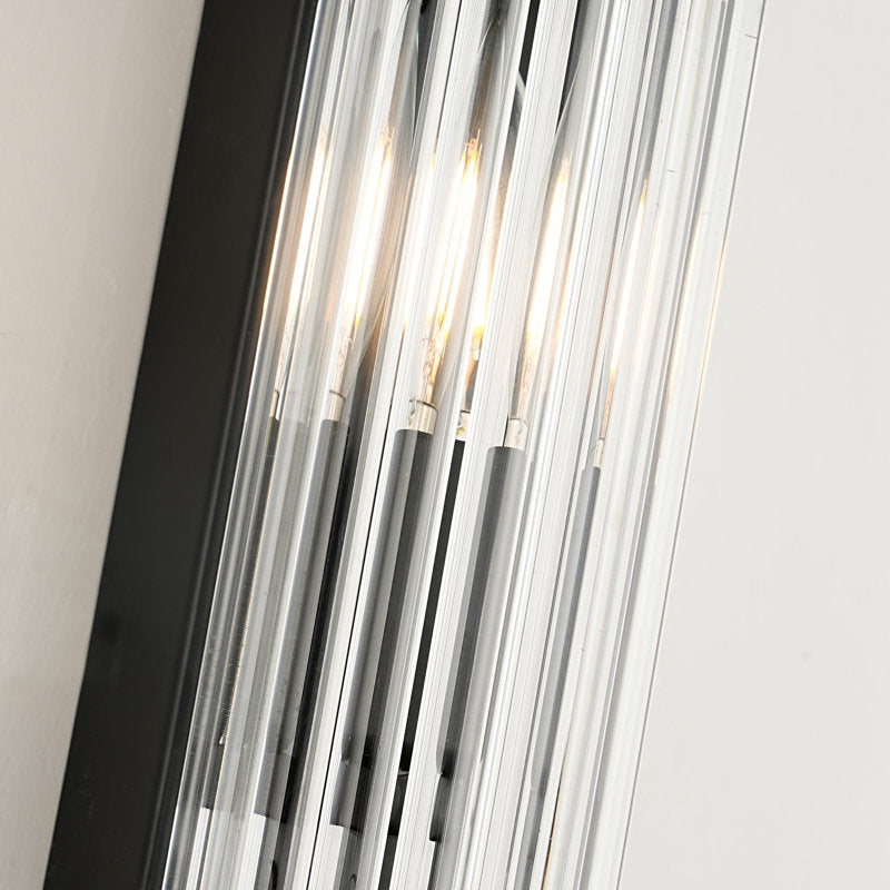 Haze Ribbed Glass Wall Sconce