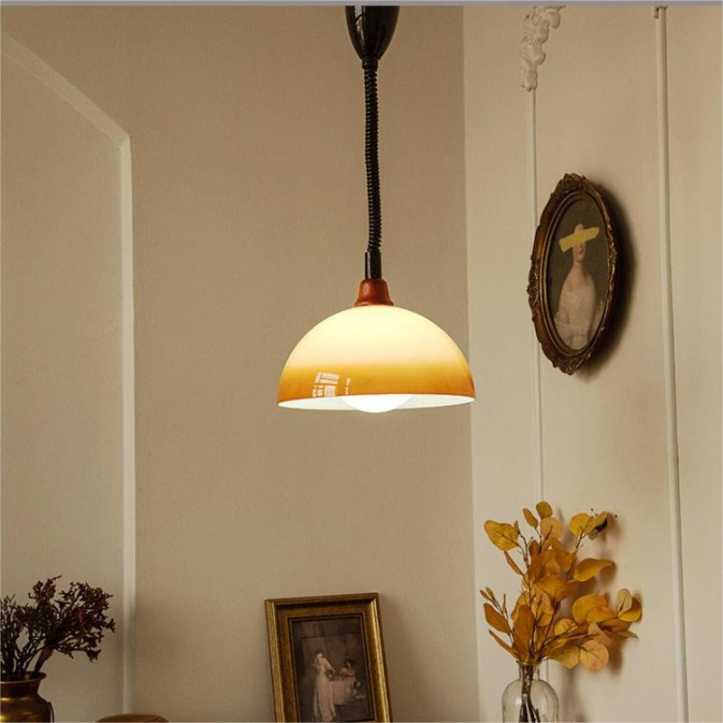 Valentina Retro LED Round Pendant Light Adjustable Dining Room - Letslighting