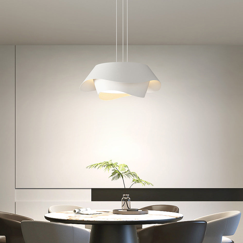 Arisha Art Deco Flower Shape Metal Pendant Light