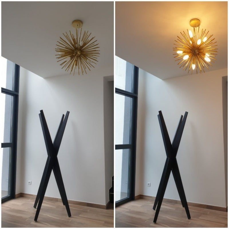 Arisha Modern LED Chandelier Metal Dining Living Room Bedroom