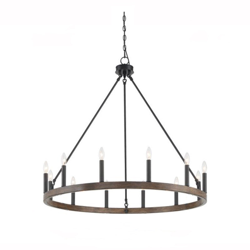 Silva Modern Industrial LED Chandelier Metal Living Room