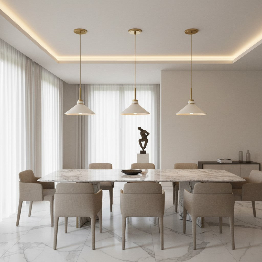 Grange Pendant Light Metal&Glass