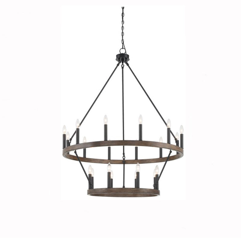 Silva Modern Industrial LED Chandelier Metal Living Room