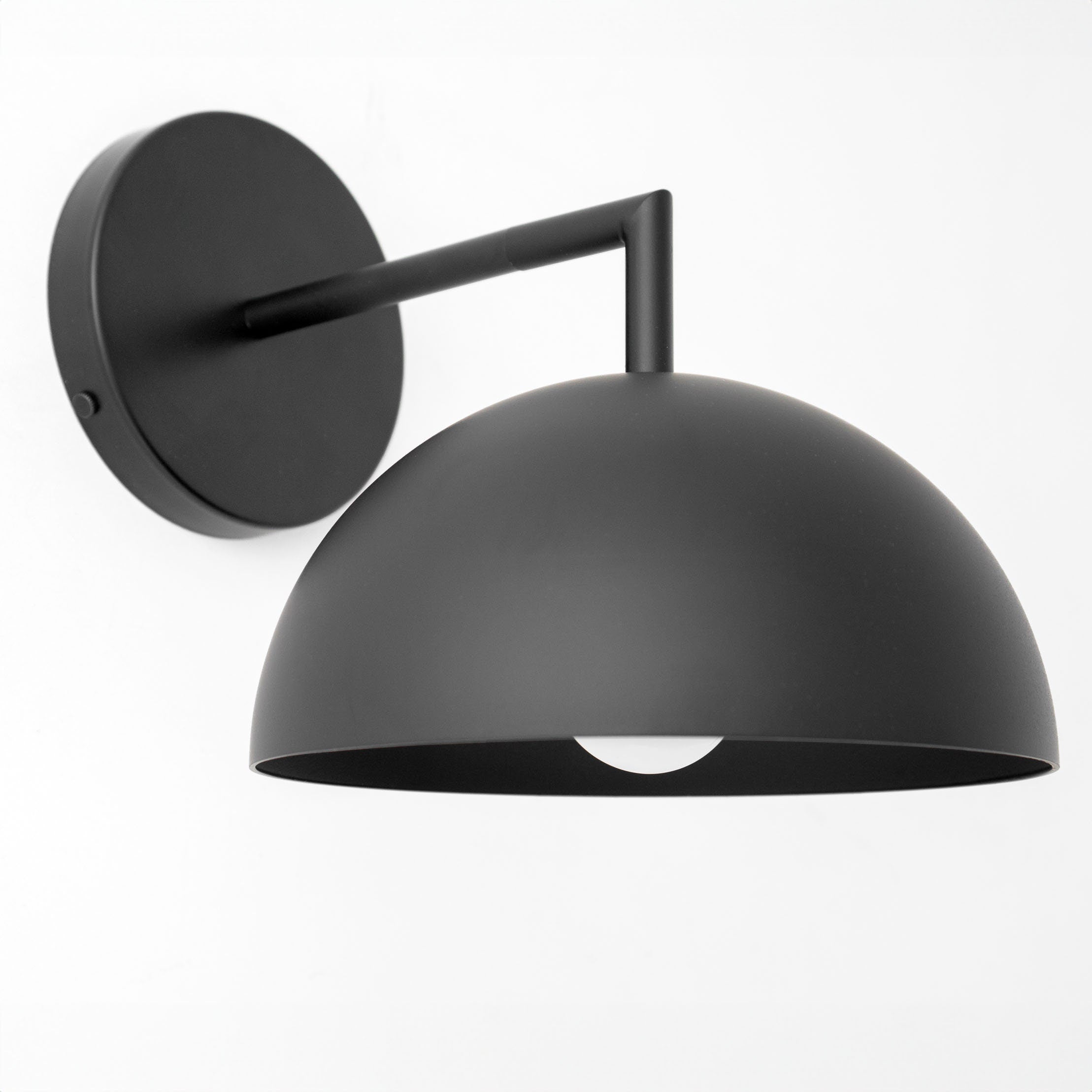 Chroma Minimalist Metal  Dome Sconce
